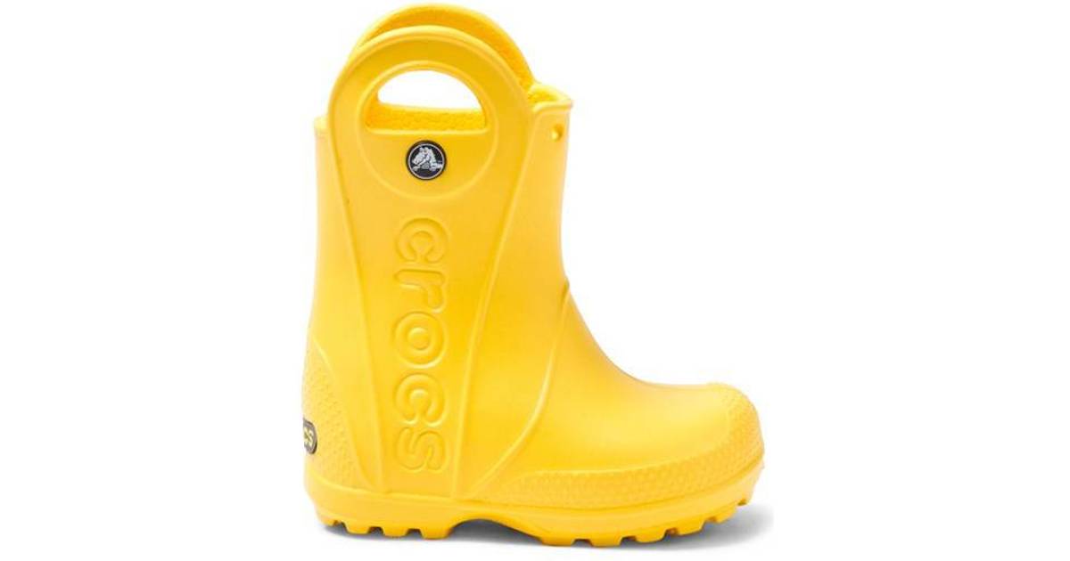 Crocs Kid's Handle It Rain Boot - Yellow • Se priser hos os »