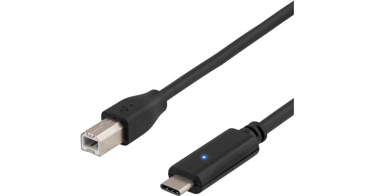 Deltaco USB B - USB C 2.0 1m (12 butikker) • Se priser »