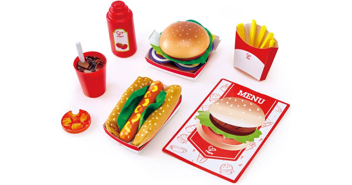 Hape Fast Food Set • Se billigste pris (19 butikker) hos PriceRunner »