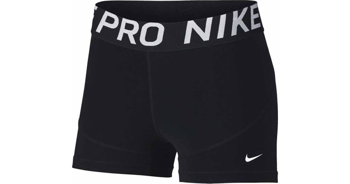Nike Pro 3 Women - Black/Black/White • PriceRunner »