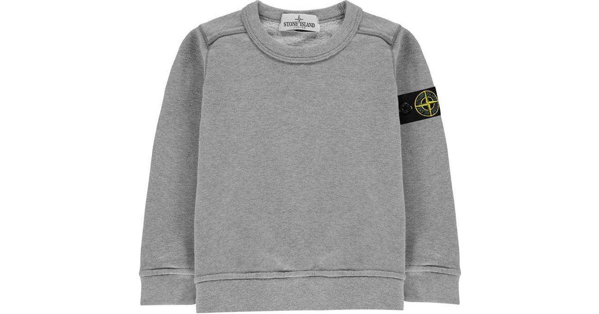 Stone Island Junior Badge Sleeve Sweatshirt - Grey (V1064) • Se priser nu »