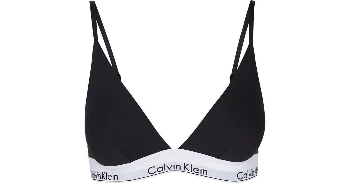 Calvin Klein Modern Cotton Triangle Bra - Black • Pris »