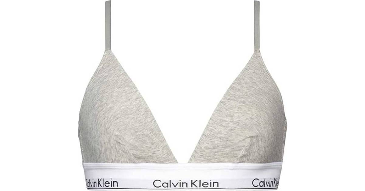 Calvin Klein Calvin Klein Modern Cotton Triangle Bra - Grey Heather • Pris »