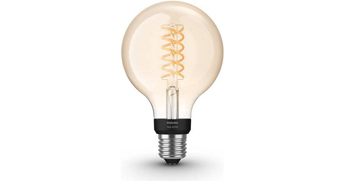 Philips Hue White Filament 9.5cm LED Lamps 7W E27 • Pris »