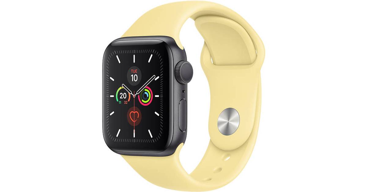 Apple Watch Series 5 Cellular 44mm Aluminum Case with Sport Band • Pris »