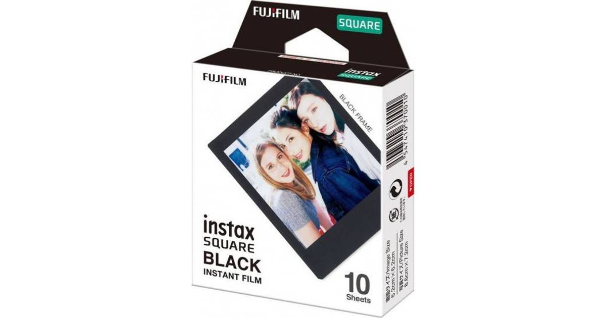Fujifilm Instax Square Film Black 10 pack • Se pris »
