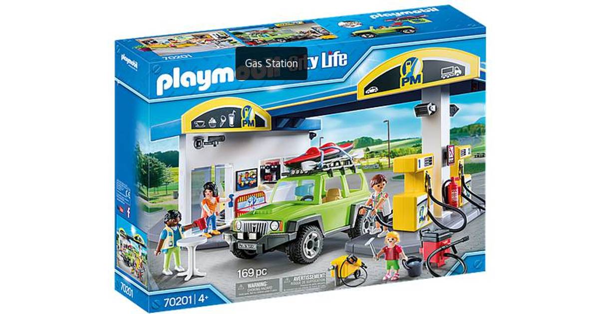 Playmobil City Life Stor tankstation 70201 • Priser »