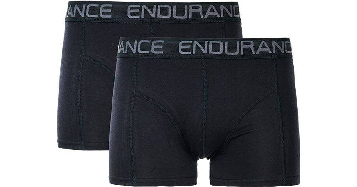 Endurance Brighton Bamboo Boxer Shorts 2-pack - Black • Pris »