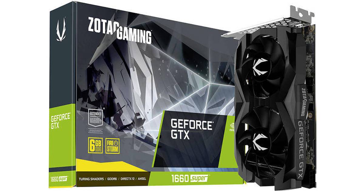 Zotac GeForce GTX 1660 Super Twin Fan (ZT-T16620F-10L) • Pris »