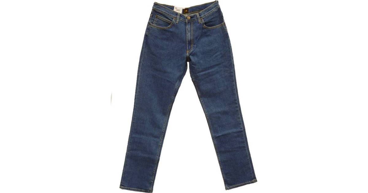 Lee Brooklyn Straight Jeans - Mid Stonewash • Priser »