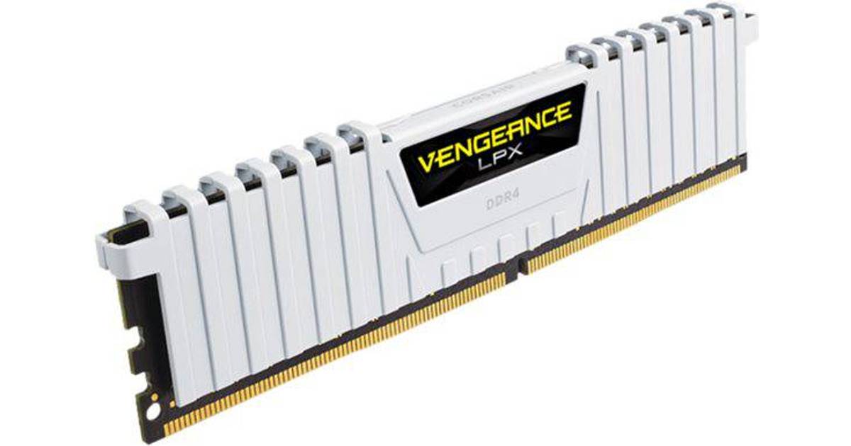 Corsair Vengeance LPX White DDR4 3200MHz 2x8GB (CMK16GX4M2B3200C16W) • Pris  »