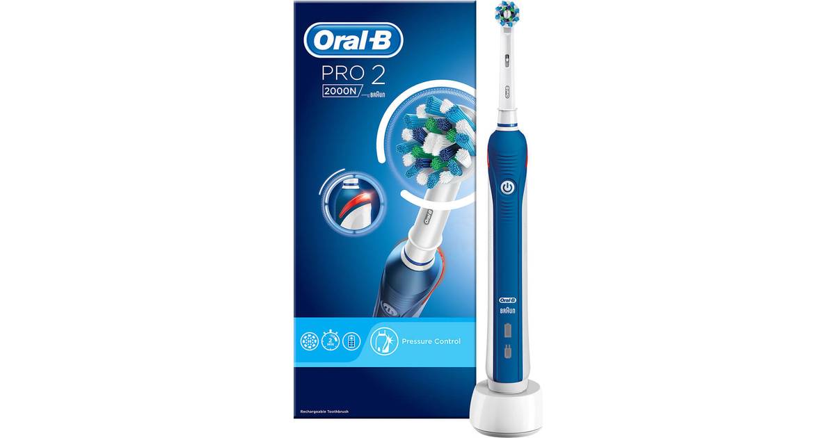 Oral-B Pro 2 2000N CrossAction • Se priser (21 butikker) »