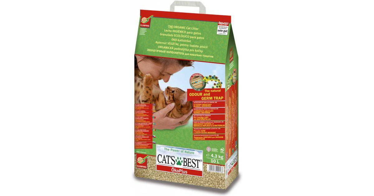 Cat's Best Øko Plus Kattegrus 10 L (ca. 4,5kg) • Pris »