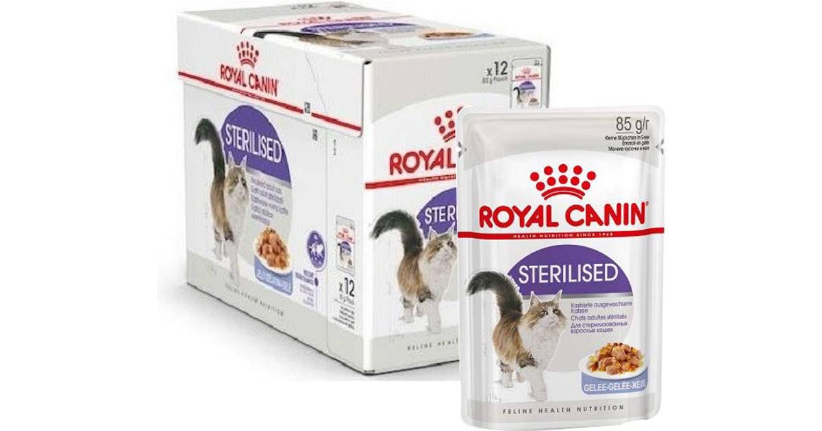 Royal Canin Sterilized Jelly 12x85g • PriceRunner »