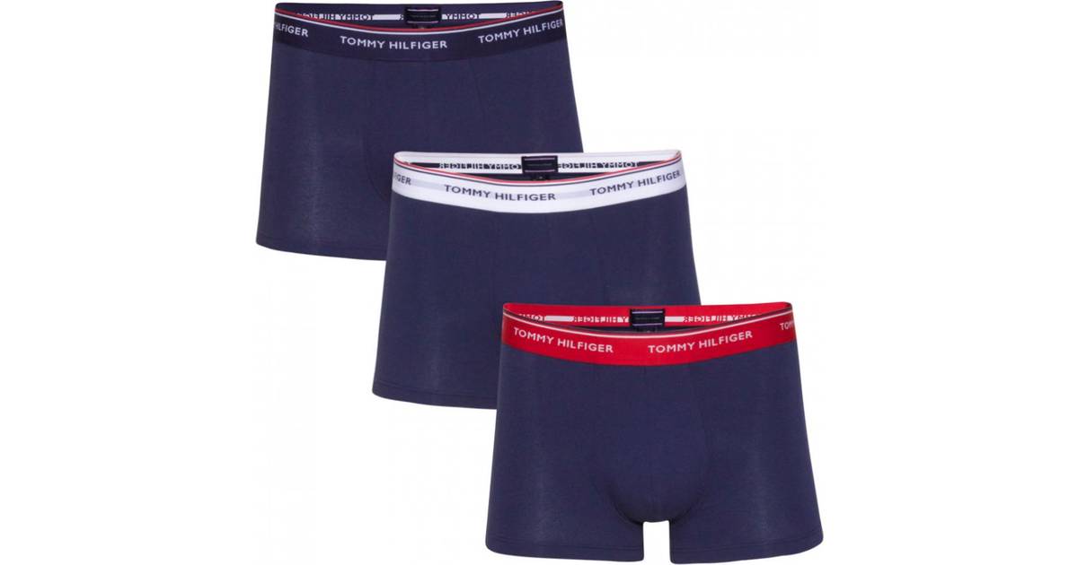 Tommy Hilfiger Stretch Cotton Trunks 3-pack - Multi/Peacoat • Pris »