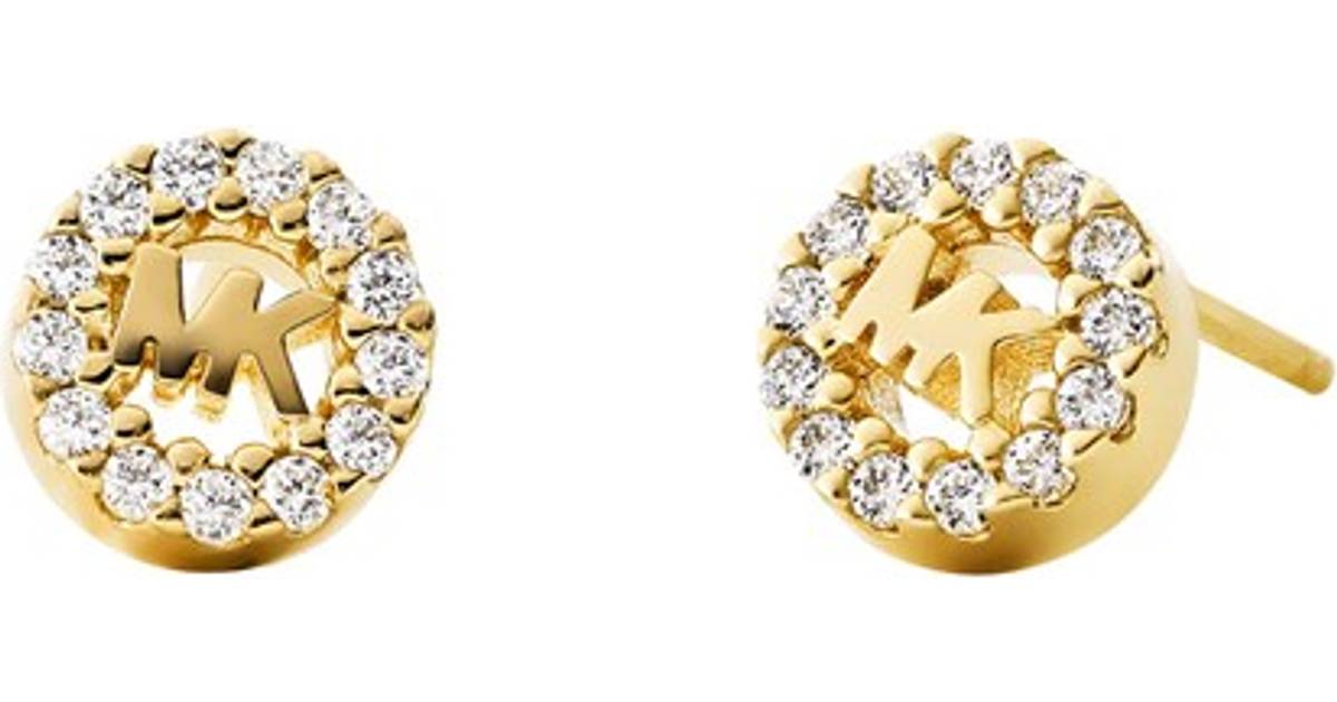 Michael Kors Premium Earrings - Gold/Transparent • Se priser hos os »
