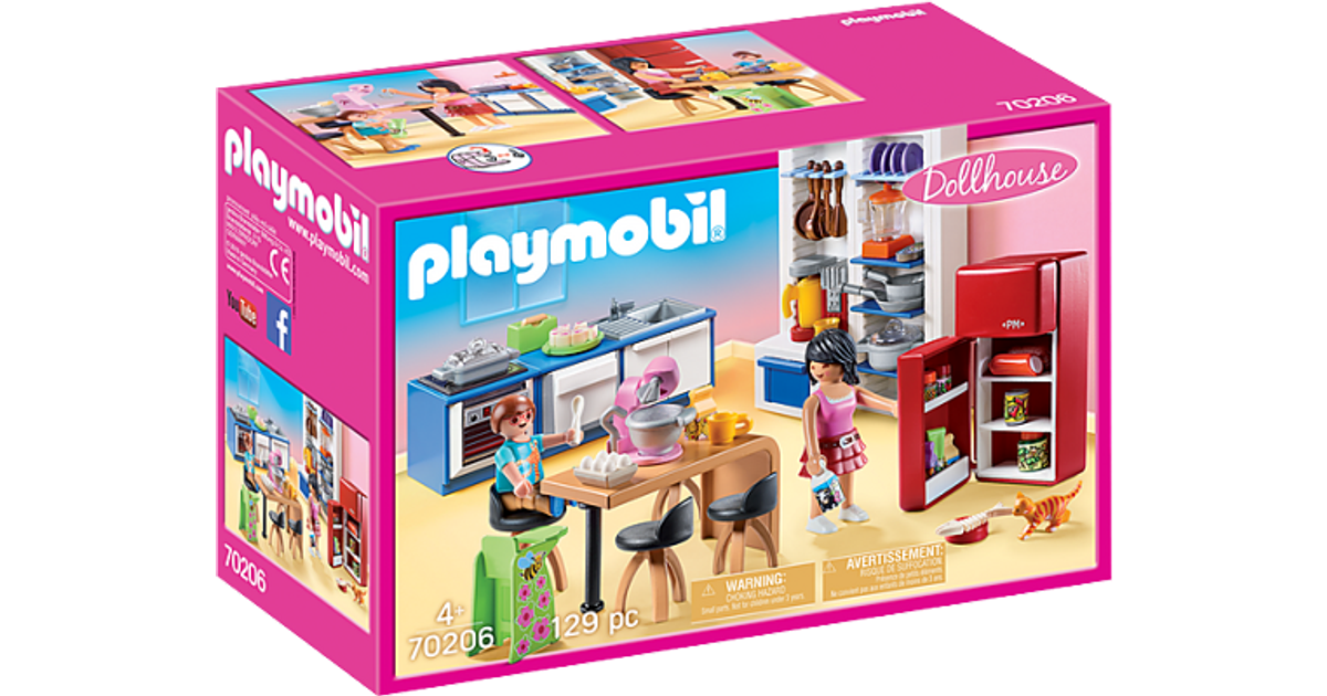 Playmobil Dollhouse Family Kitchen 70206 • Se pris »