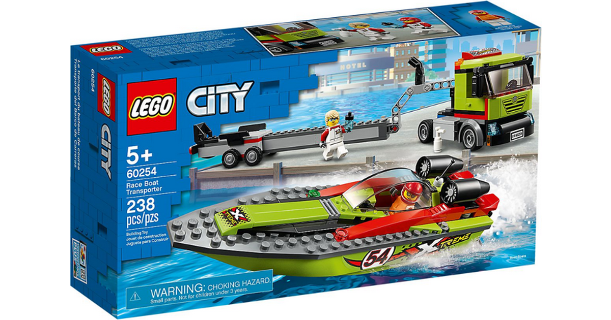 Lego City Racerbådstransporter 60254 • Se laveste pris nu