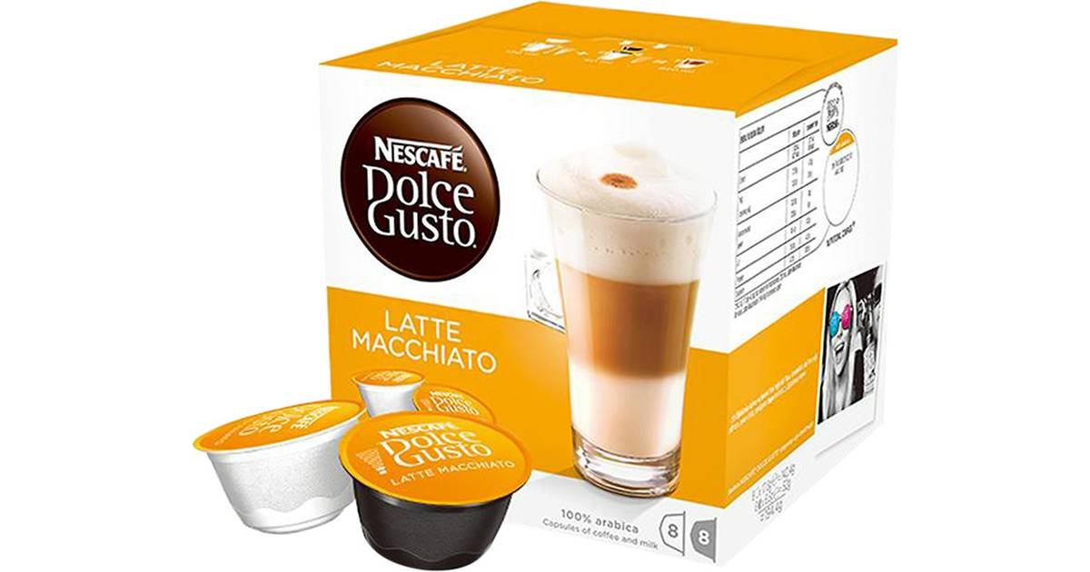 Nescafé Dolce Gusto Latte Macchiato 16 kapsler • Se priser hos os »
