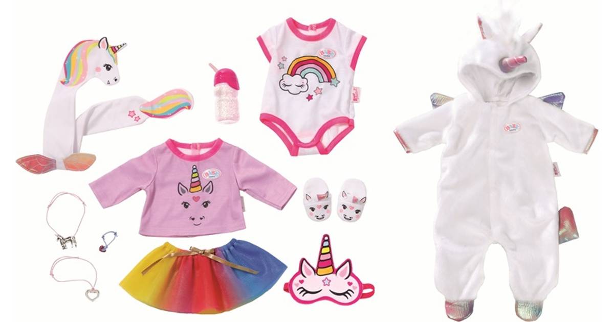 Baby Born Great Value Set Unicorn Doll Clothes • Pris »