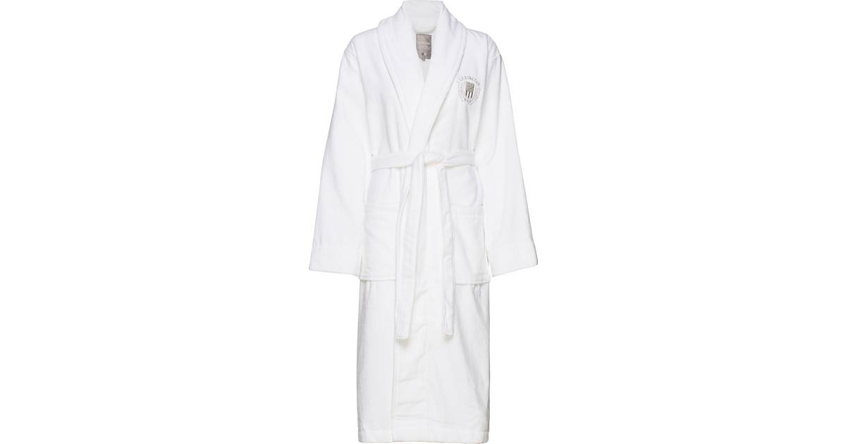 Lexington Hotel Velour Robe Unisex - White - Sammenlign priser hos ...