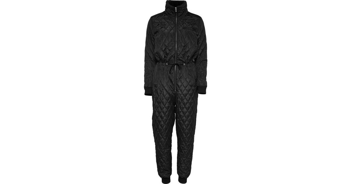 Only Quilted One Piece Jumpsuit - Black • Se priser »