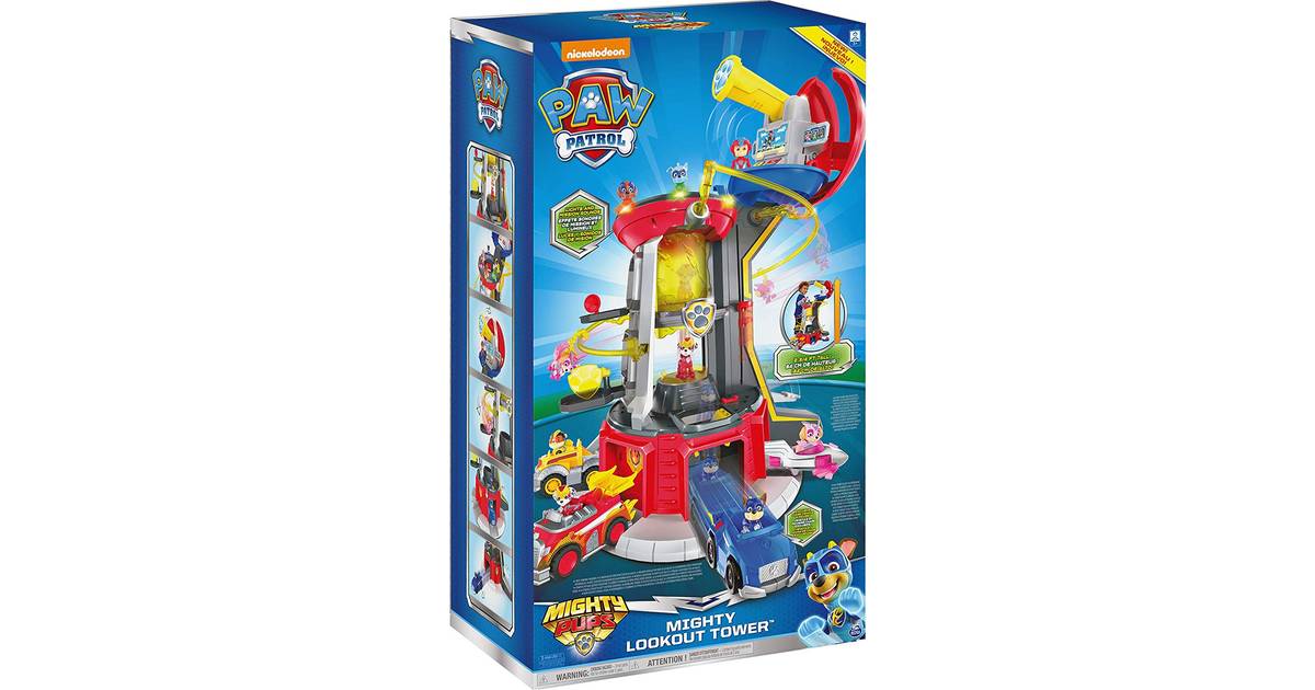 umoral pensionist læber Spin Master Paw Patrol Mighty Lookout Tower • Se pris