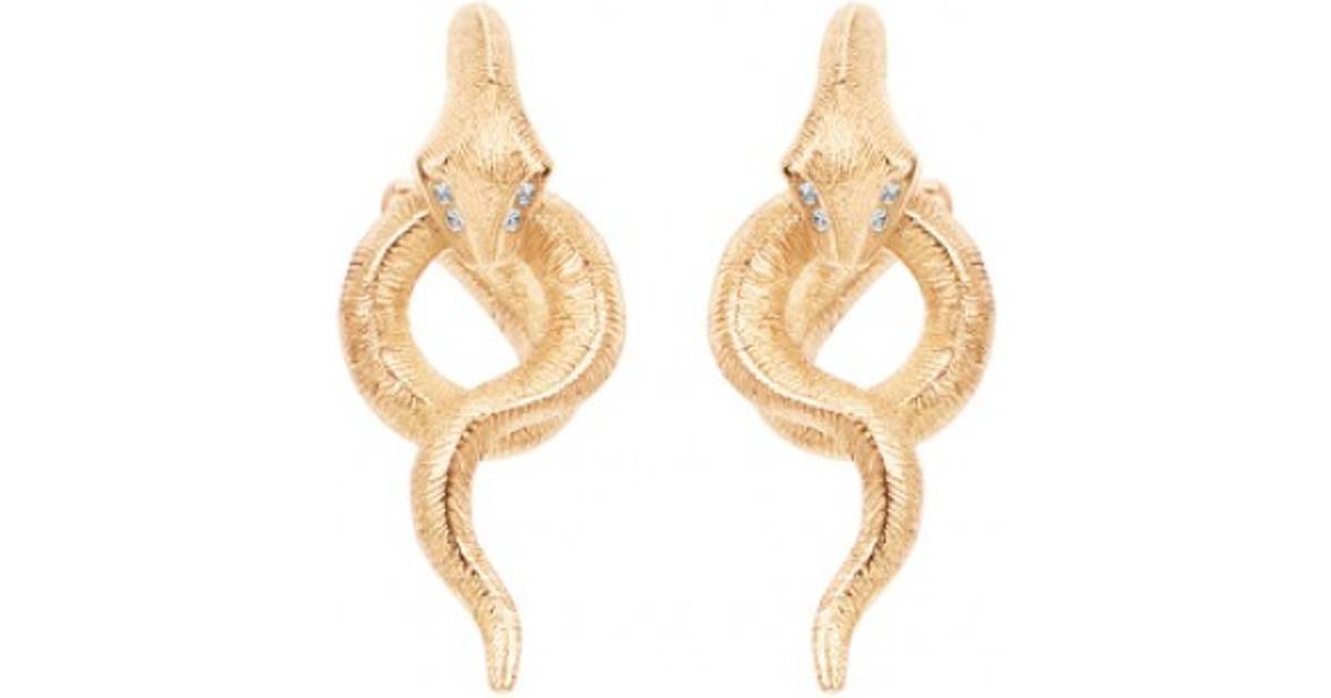 Ole Lynggaard Snakes Small Earrings - Gold/Diamond • Se priser hos os »