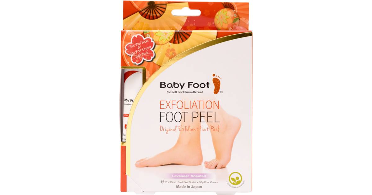 Baby Foot Exfoliation Foot Peel with Foot Cream • Pris »