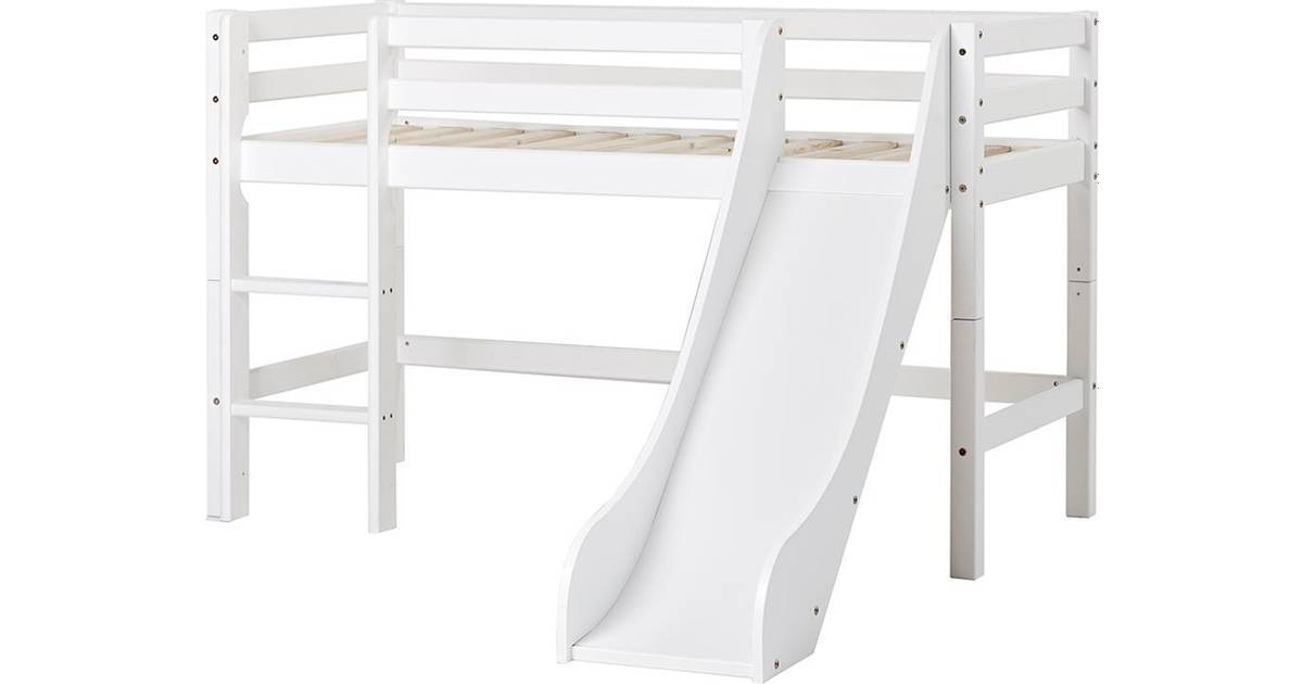 HoppeKids Basic Halfhigh Bed with Ladder & Slide - Sammenlign ...