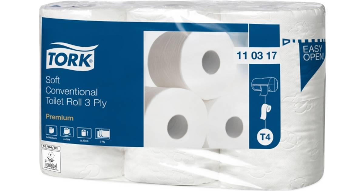 Tork Premium T4 3-lags Toiletpapir 42 ruller (110317) • Pris »