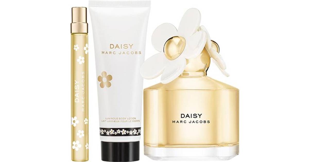 Marc Jacobs Daisy Gift Set EdT 100ml + Body Lotion 75ml + EdT 10ml • Se  priser nu »