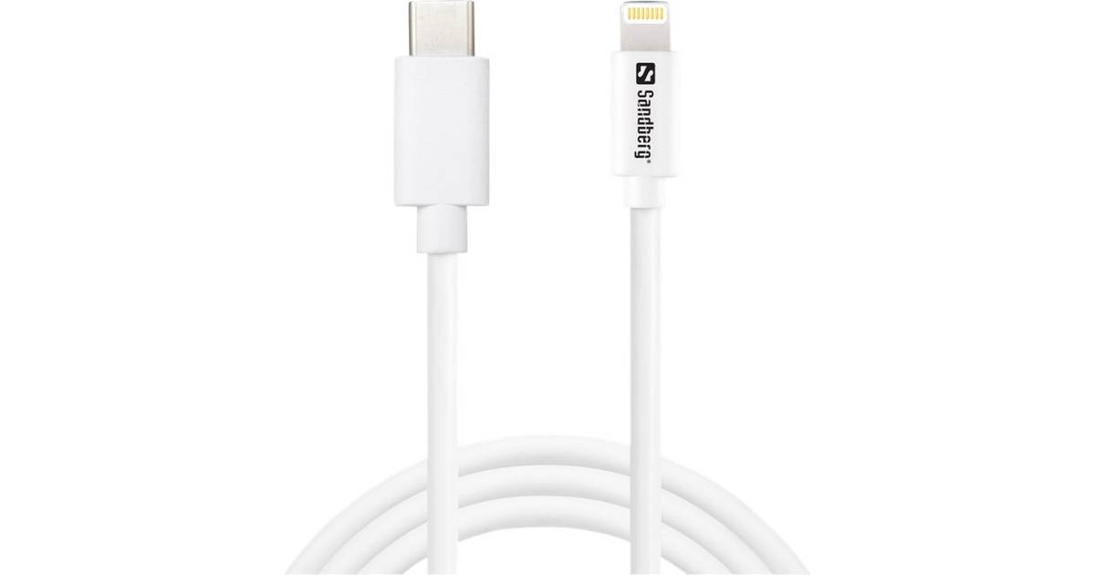 Sandberg MFI USB C-Lightning 3.1 (Gen.1) 1m • Se pris