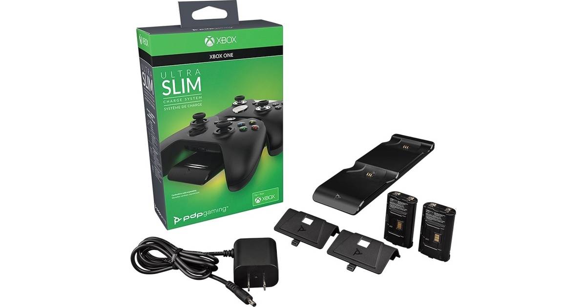 PDP Xbox One Gaming Ultra Slim Charge System - Black • Pris »