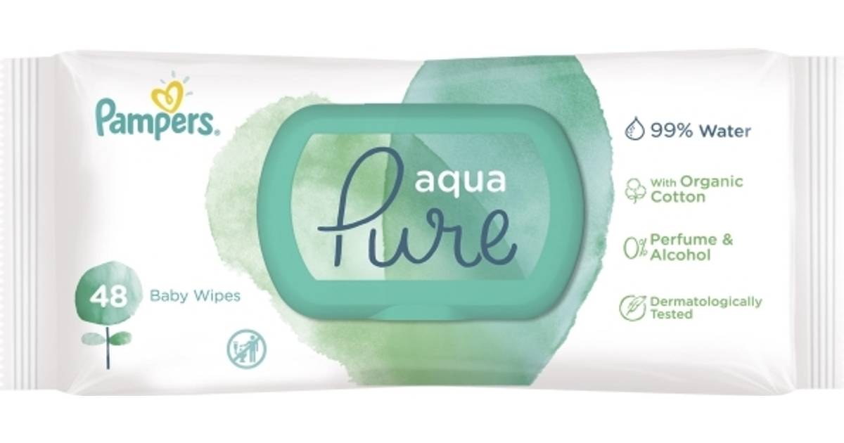 Pampers Aqua Pure Wipes 48 pcs (2 butikker) • Priser »