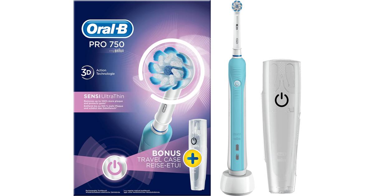 Oral-B Pro 750 Sensi UltraThin • Se priser (15 butikker) »