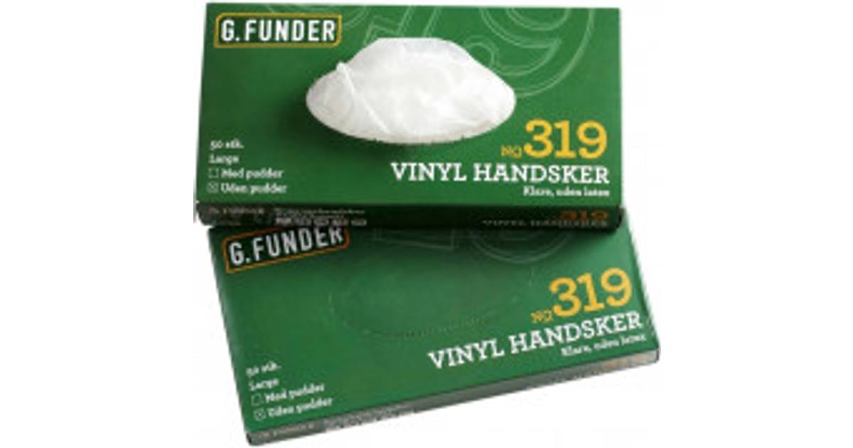 G. Funder Vinylhandsker 50 Stk. (4 butikker) • Priser »