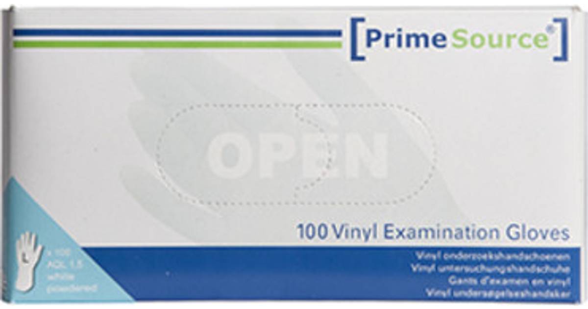 Prime Source Engangshandsker Vinyl 100 Stk. • Priser »