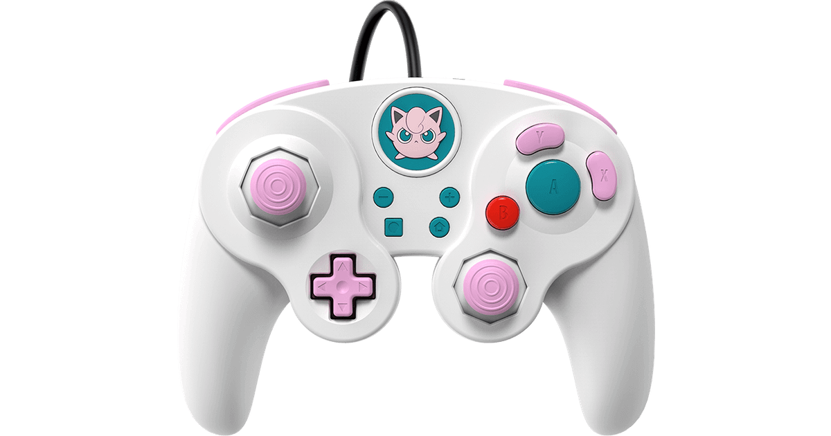 PDP Wired Fight Pad Pro Controller (Nintendo Switch) - Jigglypuff - White •  Pris »