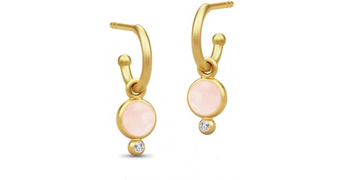 Julie Sandlau Prime Earrings - Gold/Pink • Se priser hos os »