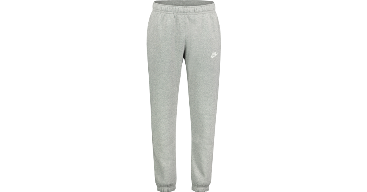 Nike Sportswear Club Fleece Joggers - Dark Gray Heather/Matte Silver/White  • Pris »