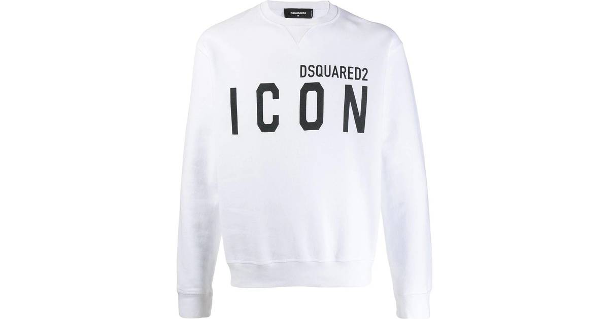 DSquared2 Crewneck Sweatshirt - White • PriceRunner »