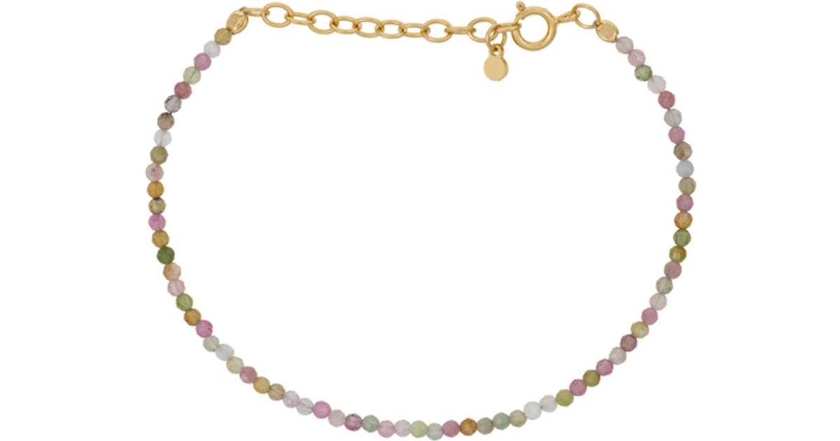 Pernille Corydon Light Rainbow Bracelet - Gold/Tourmaline • Pris »