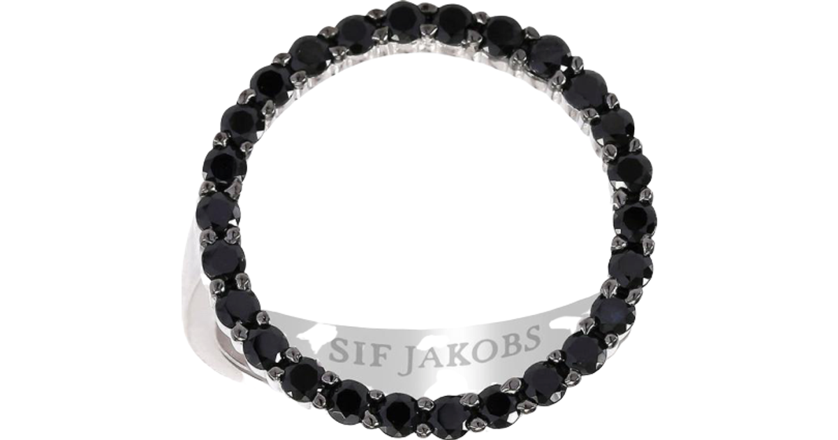 Sif Jakobs Biella Grande Ring - Silver/Black • Pris »