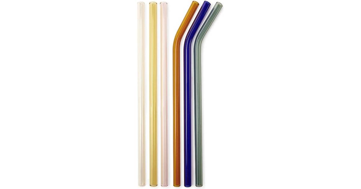 Straws Colorful Reusable Glass 6-pack • PriceRunner »