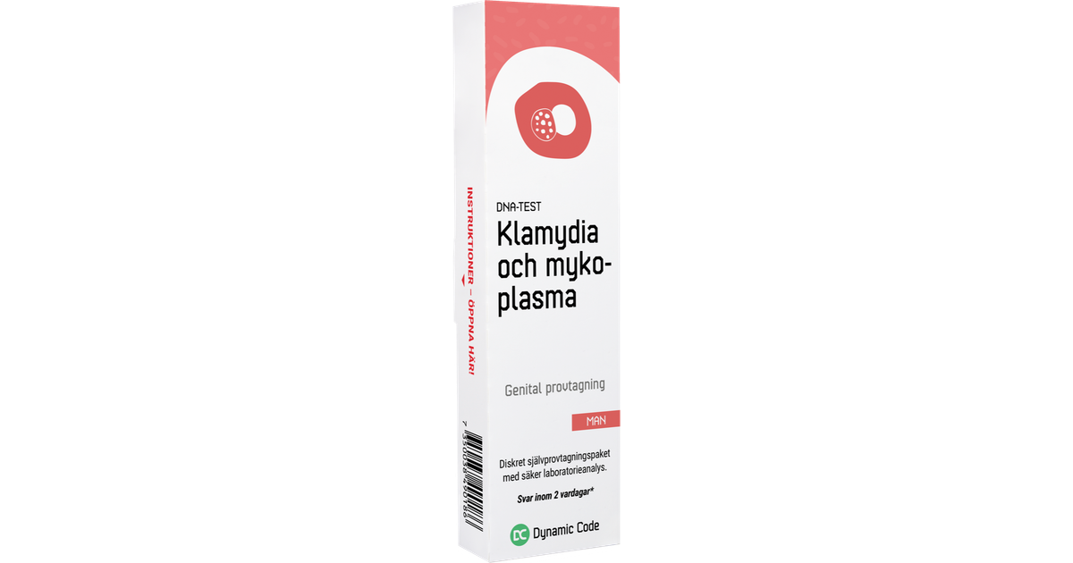 Dynamic Code DNA Test for Klamydia/Mykoplasma (Mand) 1-pack • Pris »