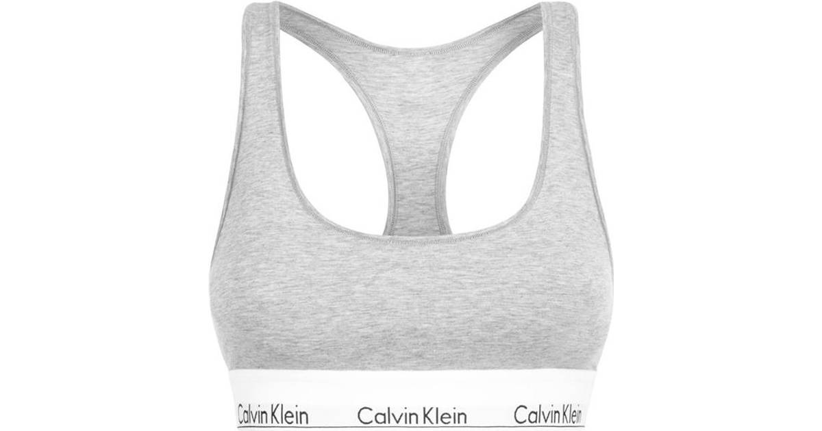 Calvin Klein Modern Cotton Bralette - Grey Heather • Pris »