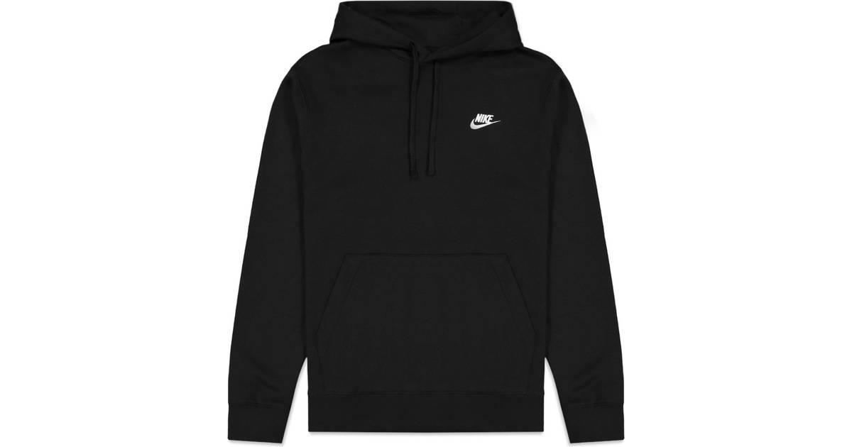 Nike Sportswear Club Fleece Pullover Hoodie - Black/White • Pris »