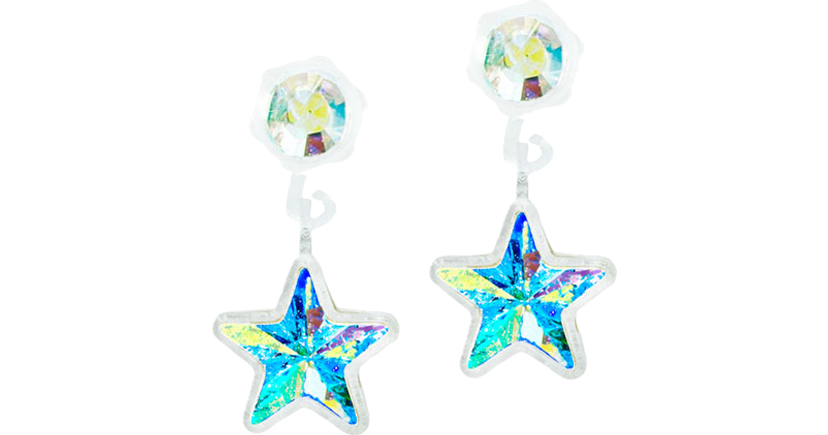 Blomdahl Pendant Star Earrings - White/Multicolour • Pris »