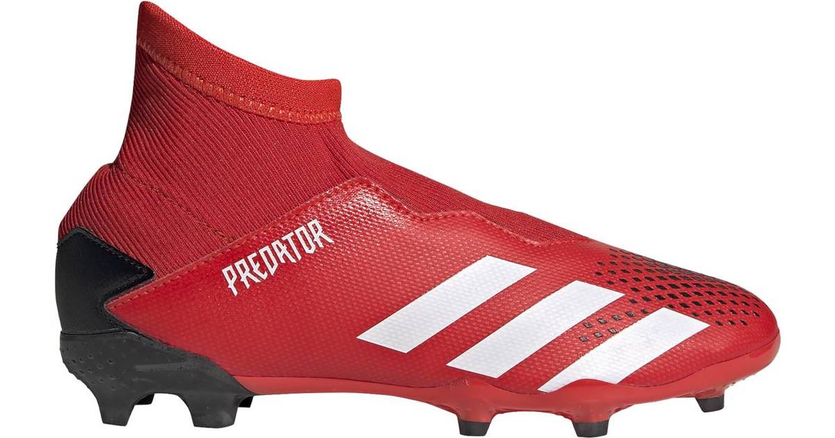 Adidas Junior Predator 20.3 FG Boots - Active Red/Cloud White/Core Black •  Pris »